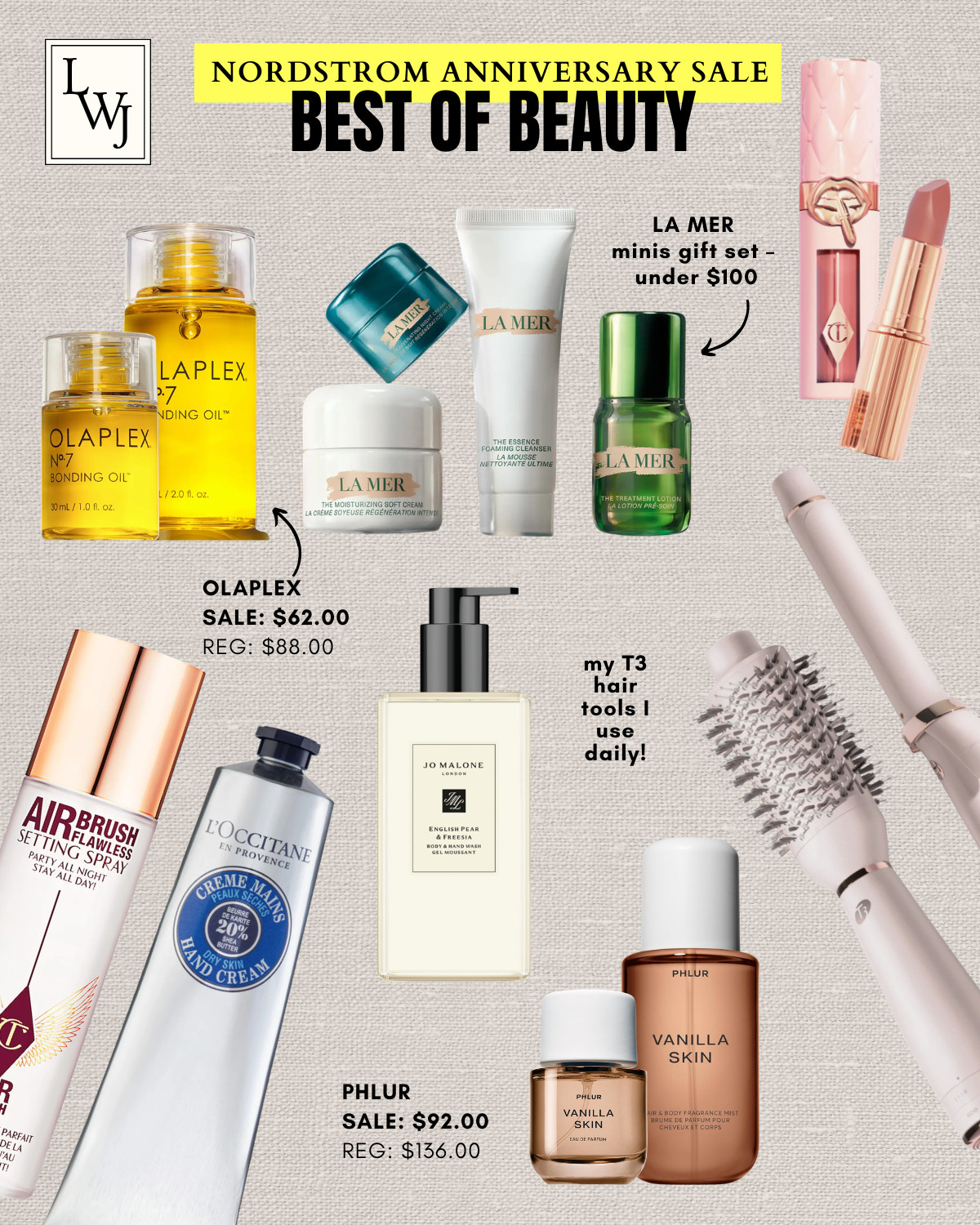 best of beauty that's still in-stock!

olaplex / la mer / charlotte tilburry / loccitane / jo malone / phlur / t3 / nordstrom anniversary sale / nsale / clean beauty 

 #LTKSaleAlert #LTKBeauty