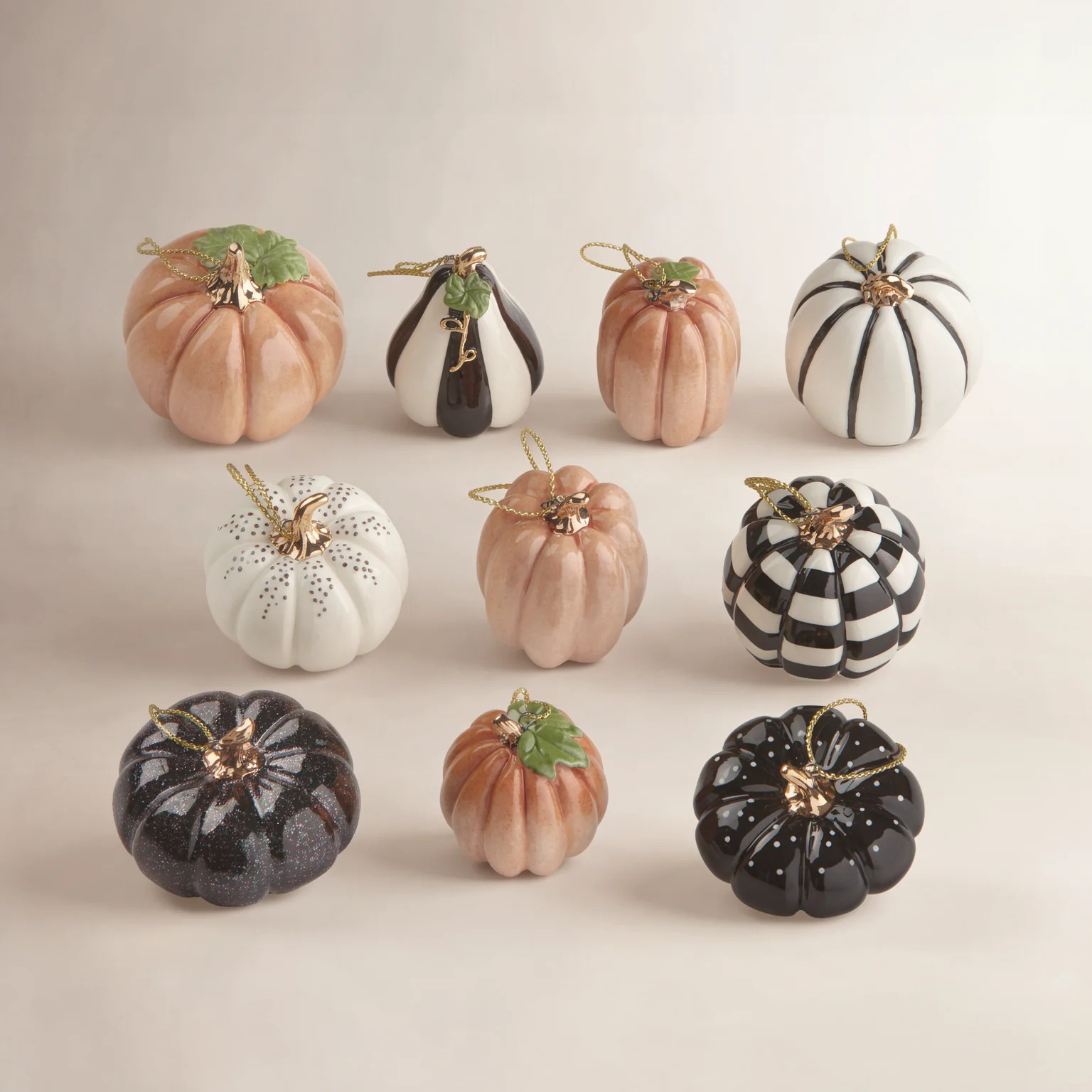 ORNAMENT TREES 10 Piece Mini Pumpkin Ornament Set | Birch Lane