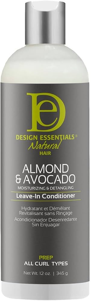 Design Essentials Almond & Avocado Moisturizing & Detangling Leave-In Conditioner for Curly Hair,... | Amazon (US)