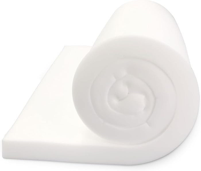 FOAMYFOAM High Density 2 inch Thick, 24 inch Wide, 96 inch Long Upholstery Foam, Cushion Replacem... | Amazon (US)