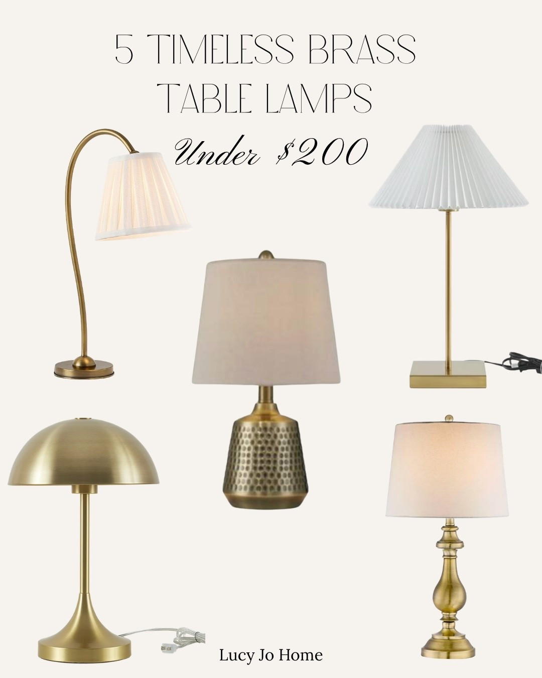 These brass table lamps are the kind of pieces you keep forever. Every single one has 4.5+ stars, ships fast, and comes from a brand that actually answers the phone if you have an issue. I linked my top 5 from budget to splurge.

#LTKHome