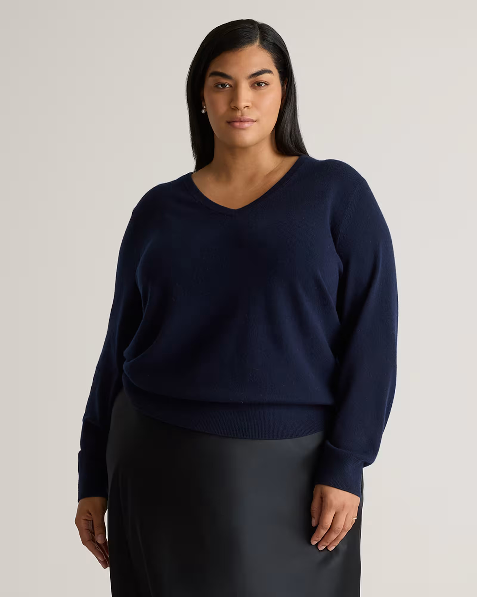 Mongolian Cashmere V-Neck Sweater | Quince
