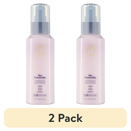 (2 pack) TPH BY TARAJI Hot Commodity Thermal Heat Protectant Spray for Hair with Argan Oil & Shea Butter | Flat Iron & Hot Blow Dry Protectant & Styling Spray, 4 oz. | Walmart (US)