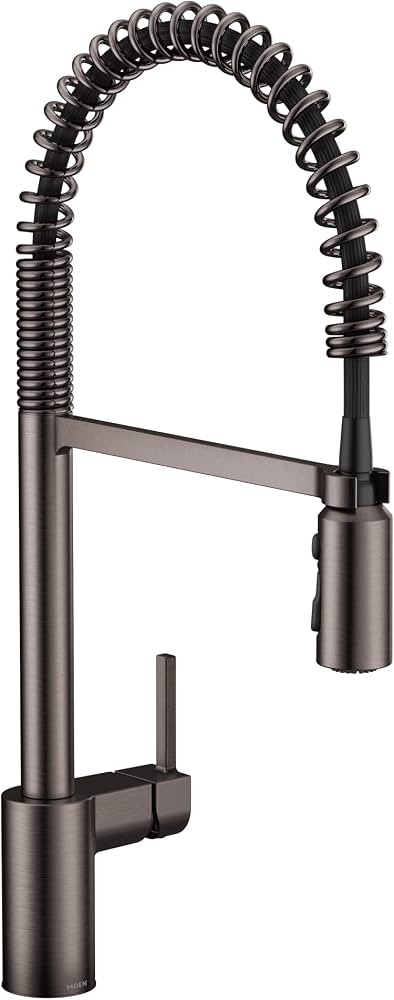 Moen Align Black Stainless One-Handle Pre-Rinse Spring Pulldown Kitchen Faucet with Pull Down Spr... | Amazon (US)