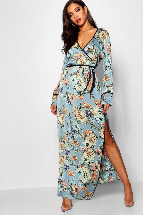 Satin Kimono Style Maxi DressSatin Kimono Style Maxi Dress | Boohoo.com (UK & IE)
