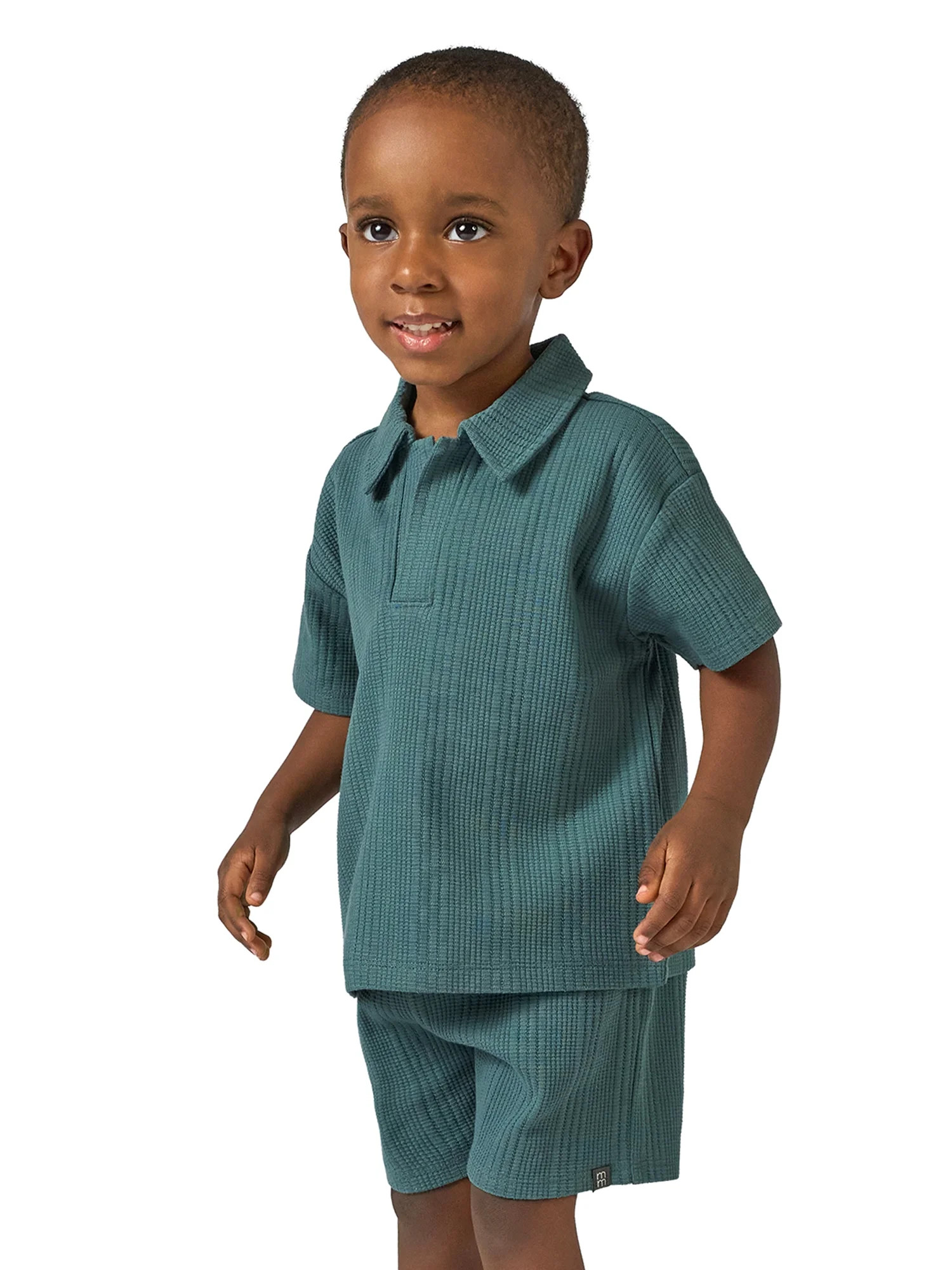 Modern Moments by Gerber Toddler Boy Johnny Collar and Short Outfit Set, 2-Piece, Sizes 12 Months... | Walmart (US)