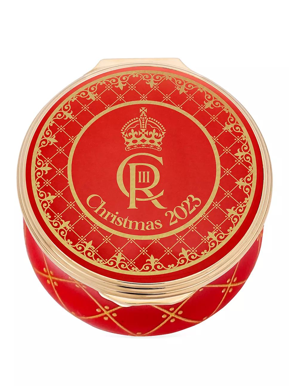 Annual 2023 Holiday Enamel King Charles Royal Cypher Box | Saks Fifth Avenue