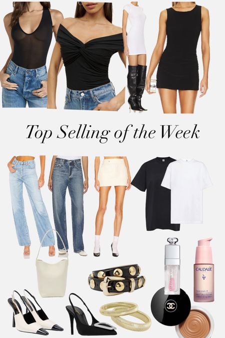 BEST SELLERS OF THE WEEK | Linked all my favorite top selling closet staples from jeans, dresses and tops to accessories & beauty products.

Jeans, vacation outfits, resort wear, date night outfit, spring outfit, dress, work outfit#LTKSpringSale 

#LTKshoecrush #LTKstyletip