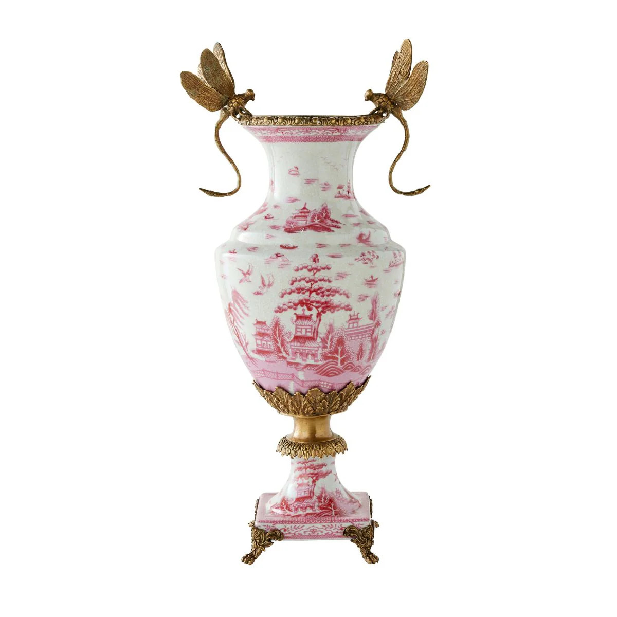 Pink Porcelain Dragonfly Vase | Caitlin Wilson Design