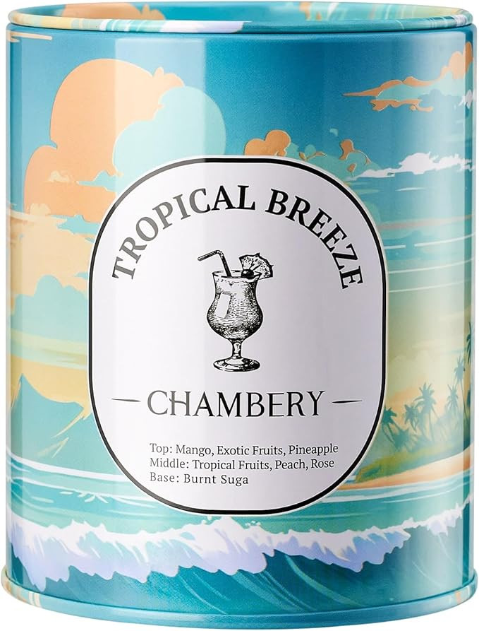 Tropical Breeze Candle 9.17oz | Serene British Virgin Islands Scene in Premium Tin | Lively Fruit... | Amazon (US)