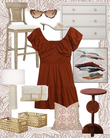 Fresh fashion and home finds! This accent table is a fun way to bring in 
color👏🏼

At home, mango, gap, Walmart, Walmart home, Amazon, Amazon home, h&m, Etsy , HomeGoods, fashion, summer fashion, dress, dresses, red dress, accent table, accent pillow, woven basket, handbag, abstract art, nightstand, dining chair, lamp, sunnies, heels 

#LTKhome #LTKSeasonal #LTKstyletip