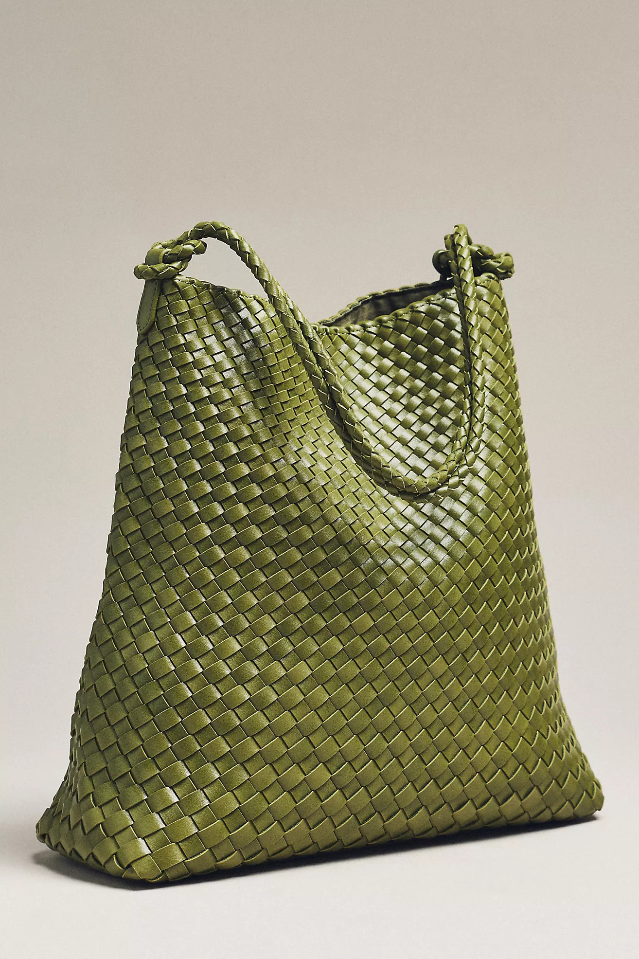 By Anthropologie Woven Knotted-Strap Bucket Bag | Anthropologie (US)