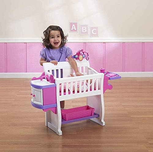 American Plastic Toys Kids’ My Very Own Nursery Baby Doll Playset, Doll Furniture, Crib, Feeding Sta | Amazon (US)