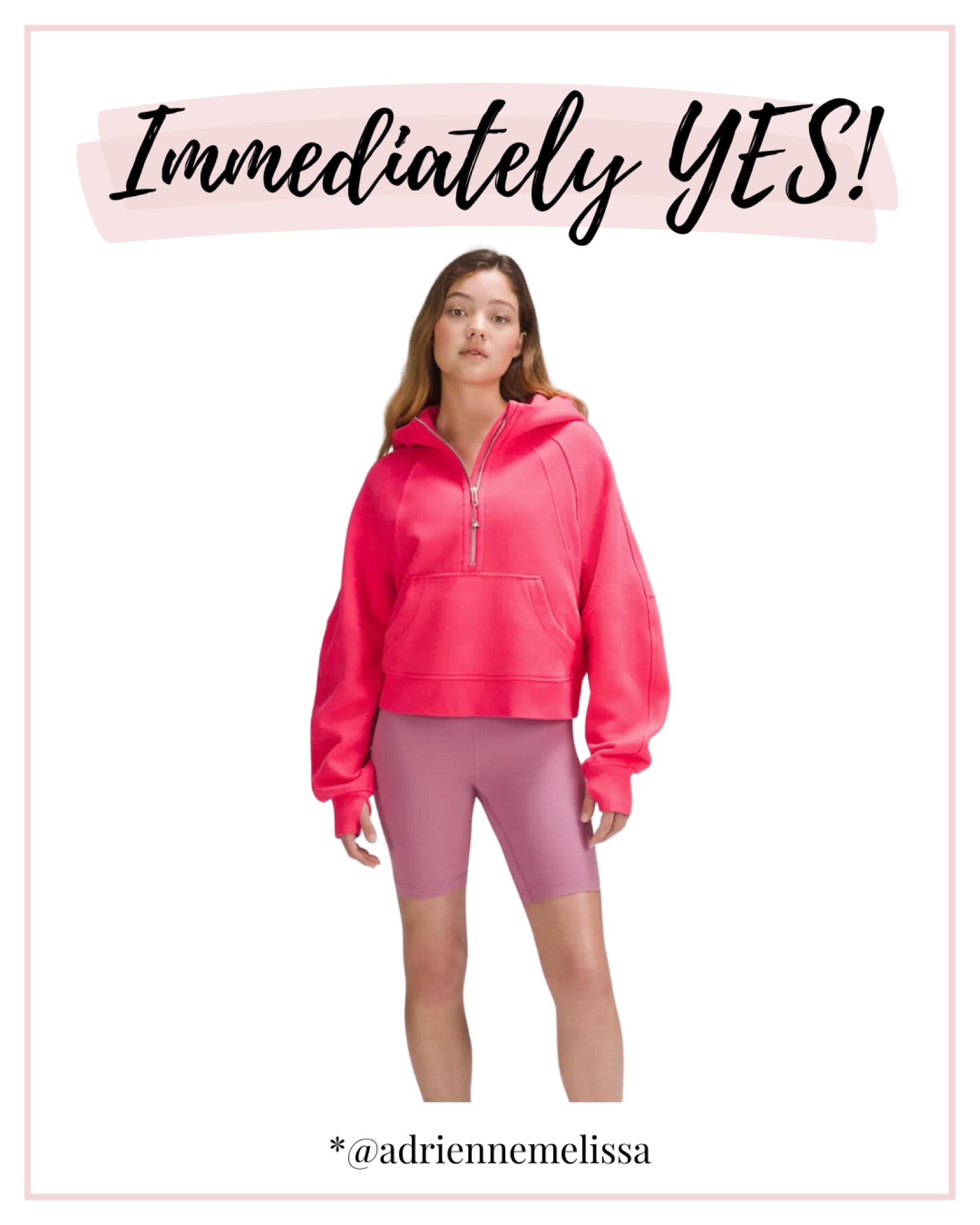 Isn’t she lovely? Lululemon just dropped its newest scuba in the shade “Lip Gloss” - what a cute name! 🫶
#lululemon #scuba #lululemonscuba #lipgloss #velvetdust

#LTKGiftGuide #LTKfit #LTKFind