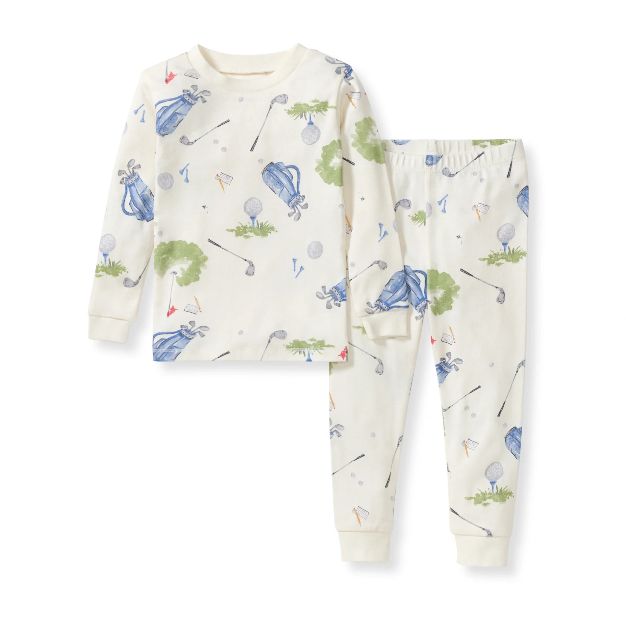 Little Golfer Organic Cotton Two-Piece Pajamas | Burts Bees Baby