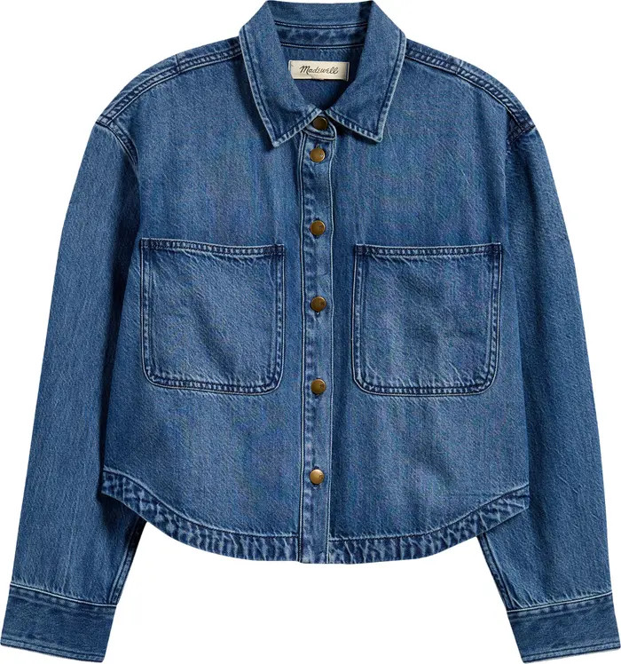 Madewell Denim Crop Shirt | Nordstrom | Nordstrom