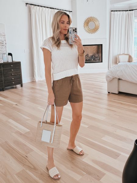 These linen shorts are perfect for summer and fit TTS 

#LTKOver40 #LTKTravel