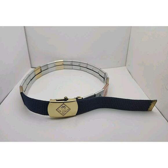 BSA Cub Scout Belt w/ Brass Buckle & 19 Merit Badges Adventure Loop Slides 31 in | Poshmark