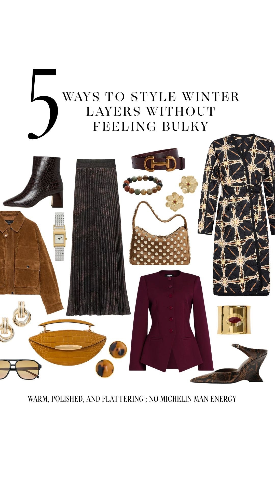 Cold days call for cozy layers—but they can still feel polished and flattering. These simple outfit formulas focus on clean lines, soft textures, and just enough structure to keep things feeling warm, comfortable, and effortless.
Save this for easy winter outfit inspiration and tap to shop each look. ✨

#LTKStyle #LTKWinter #CozyLayers #WinterOutfits #EverydayStyle #ChicWinter #LTKFinds 

 



#LTKootd #LTKOver40 #LTKSeasonal