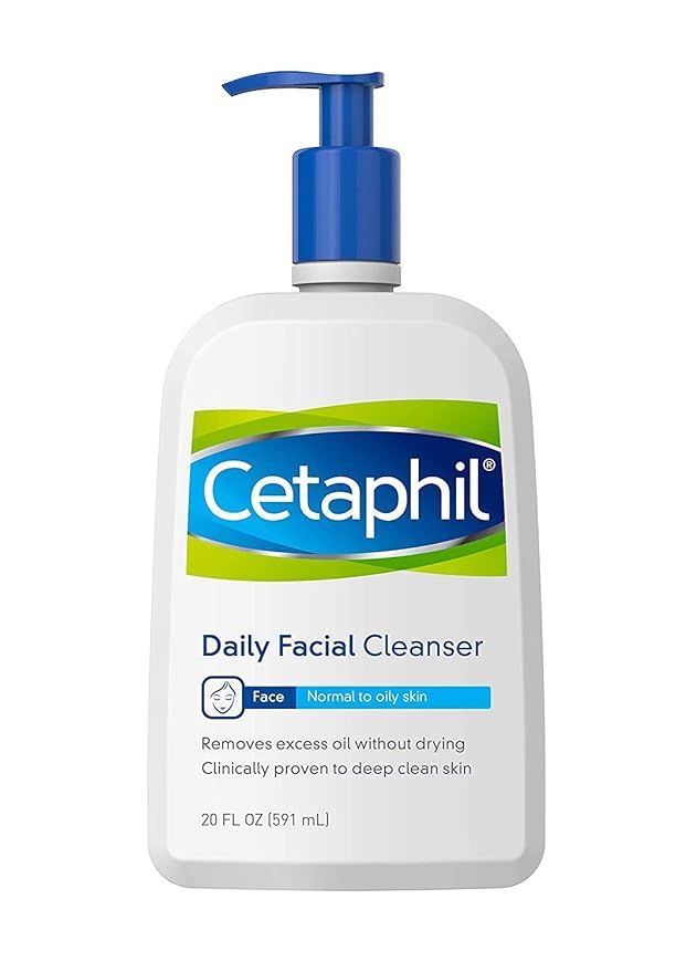 Face Wash by CETAPHIL, Daily Facial Cleanser for Sensitive, Combination to Oily Skin, 20 oz, Gent... | Amazon (US)