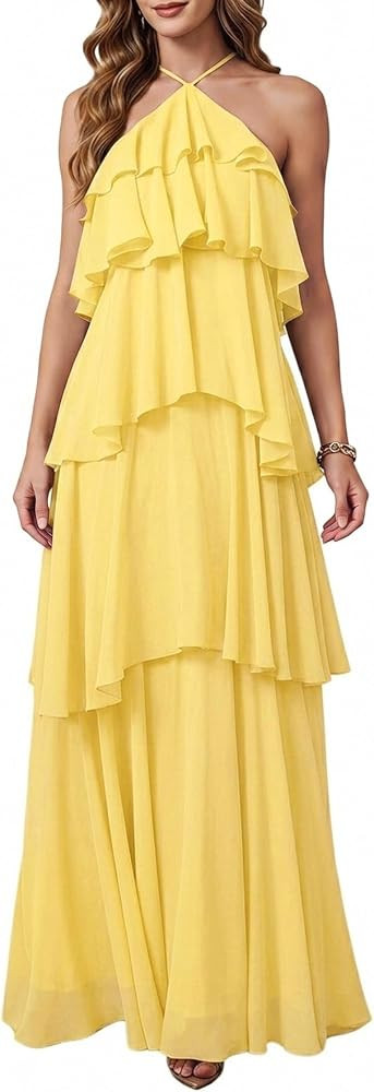 SOLY HUX Women's Wedding Guest Maxi Dress | Amazon (US)