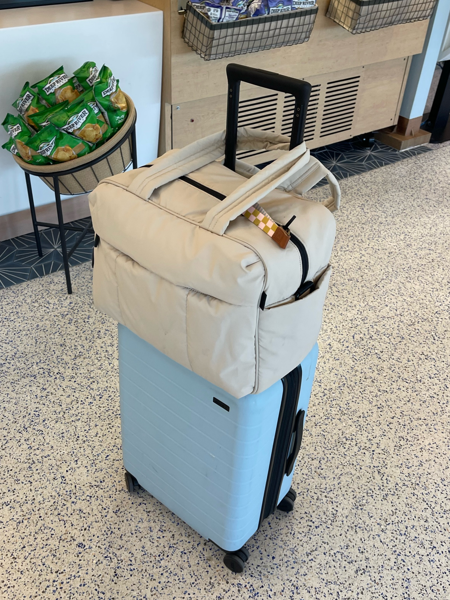 travel bags | love these two
carry-on is the “bigger” option
duffel is normal size &  perfect as personal bag! 

#LTKTravel #LTKFindsUnder100 #LTKSeasonal