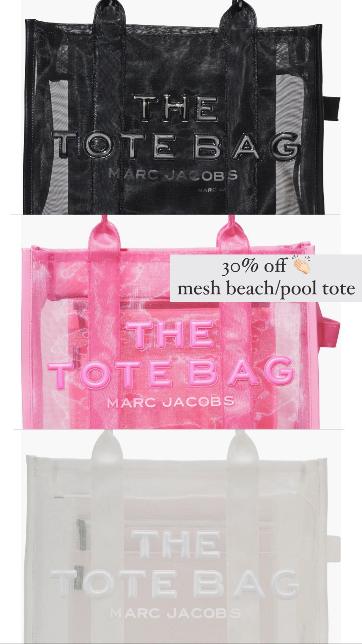 Marc Jacobs mesh beach tote on sale! 30% off!


#LTKTravel #LTKxNSale #LTKSaleAlert