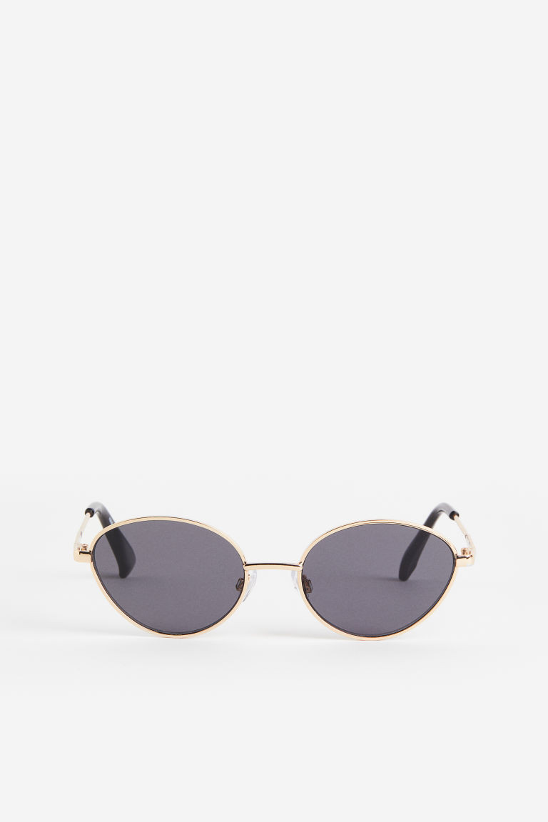 H & M - Oval sunglasses - Gold | H&M (UK, MY, IN, SG, PH, TW, HK)