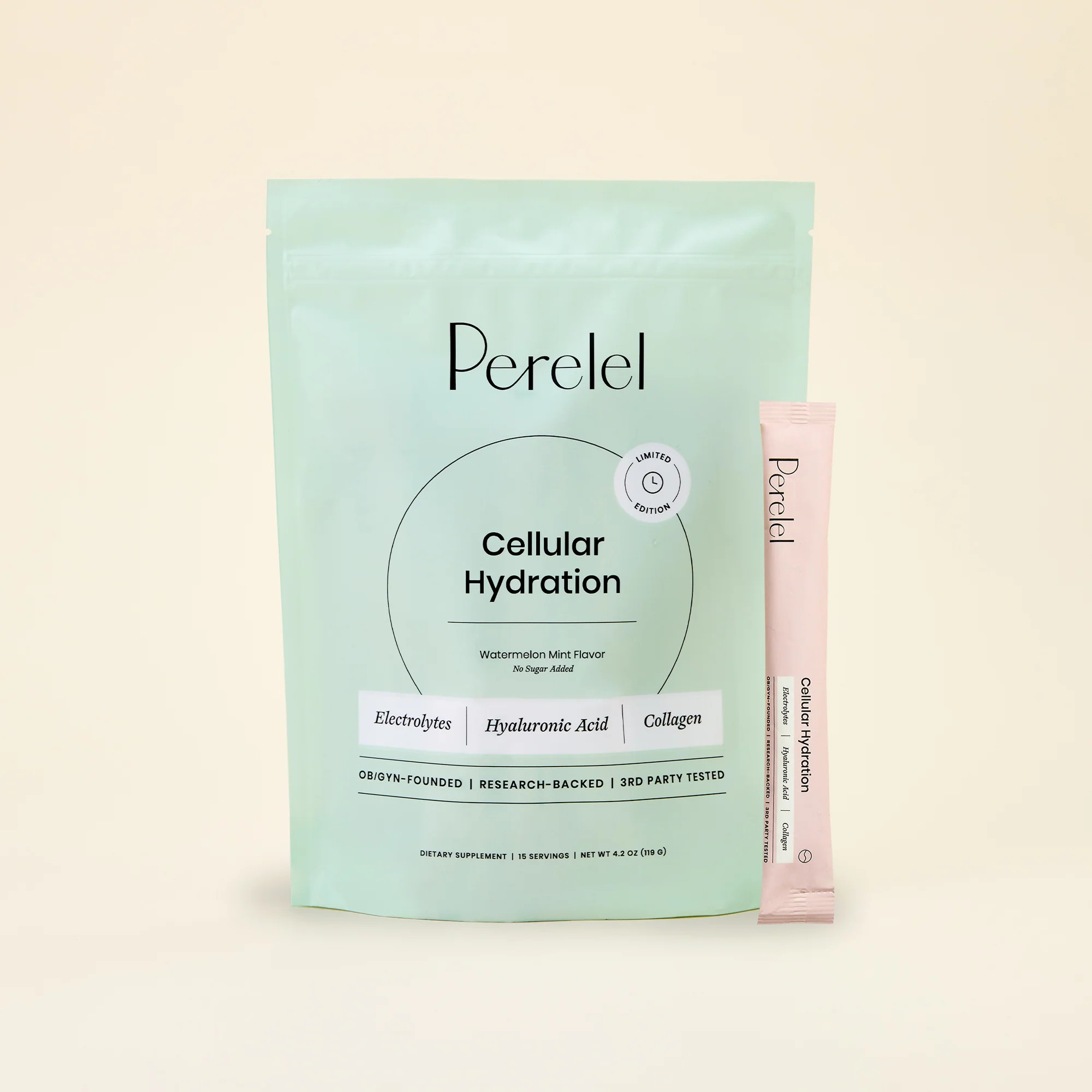 Watermelon Mint Cellular Hydration Powder | Perelel Health