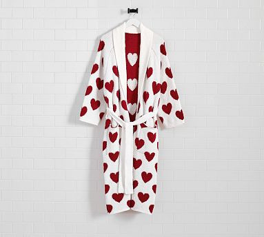 Heart Jacquard Robe | Pottery Barn (US)