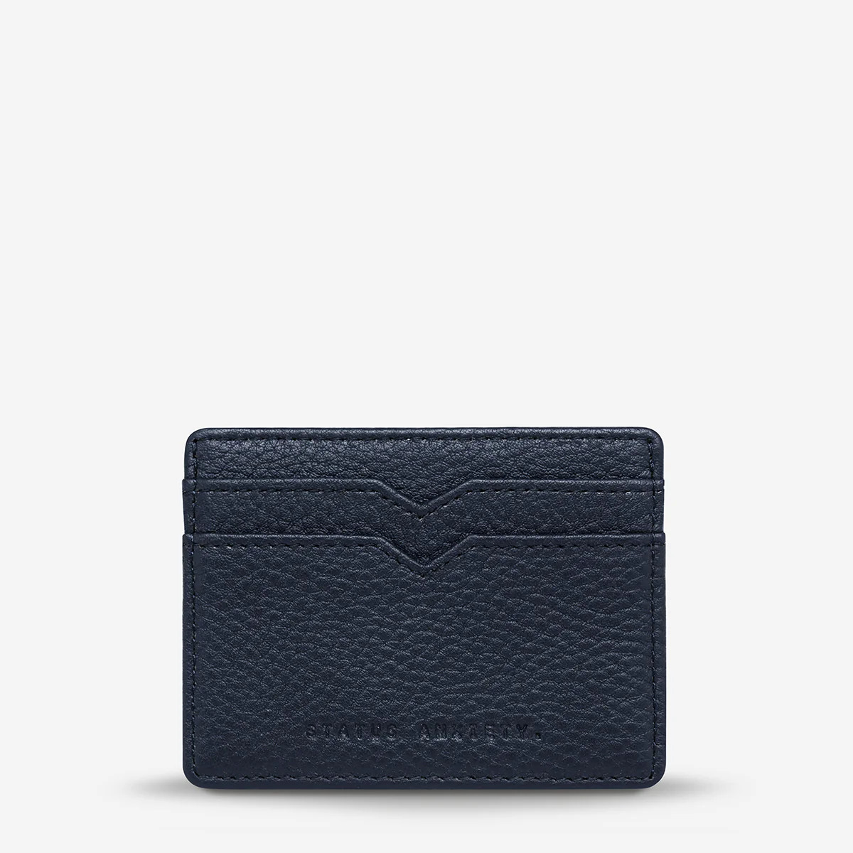 Together for Now Midnight Blue Leather Wallet | Status Anxiety® | Status Anxiety 