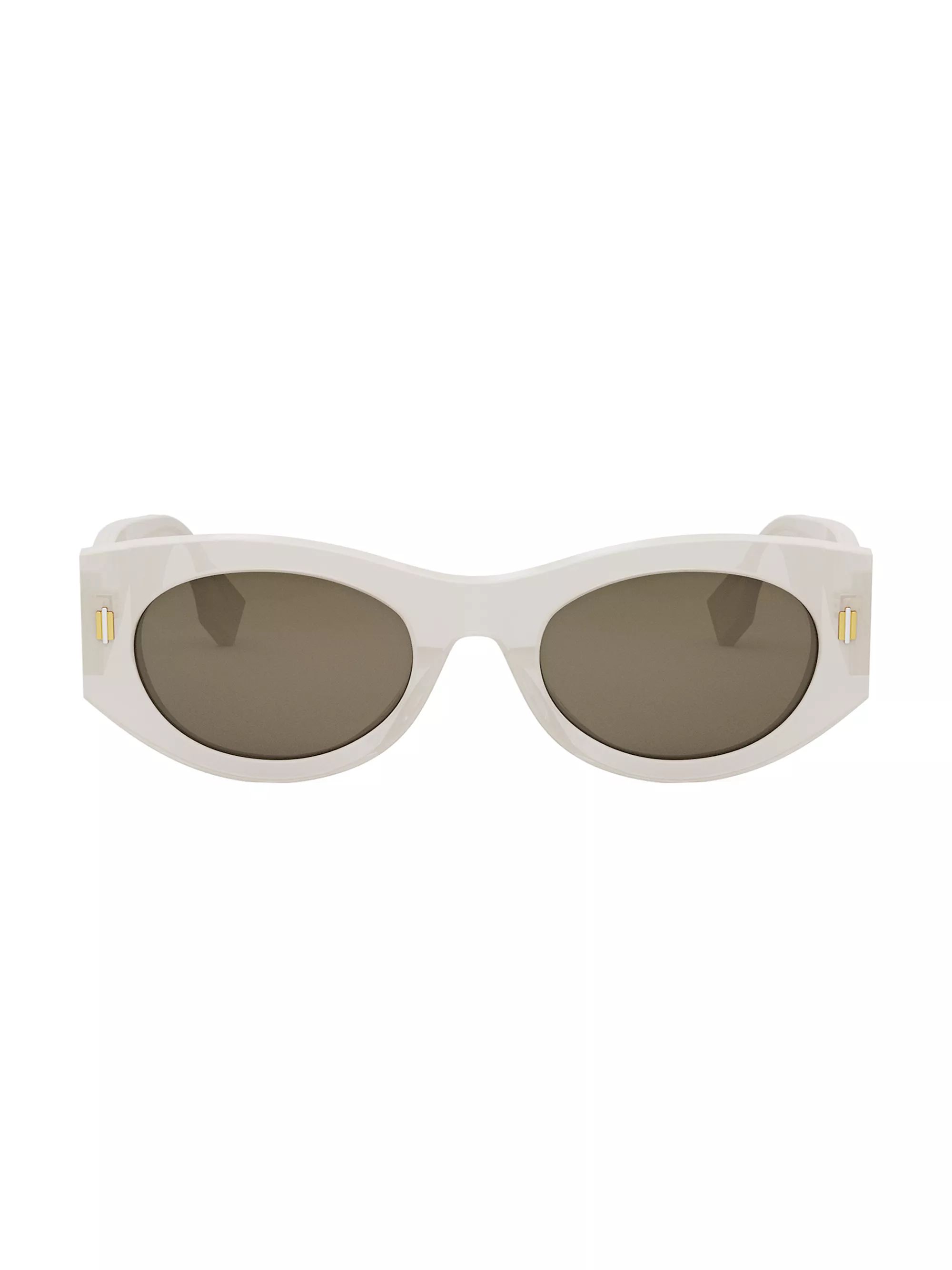 Fendi Roma 52MM Oval Sunglasses | Saks Fifth Avenue
