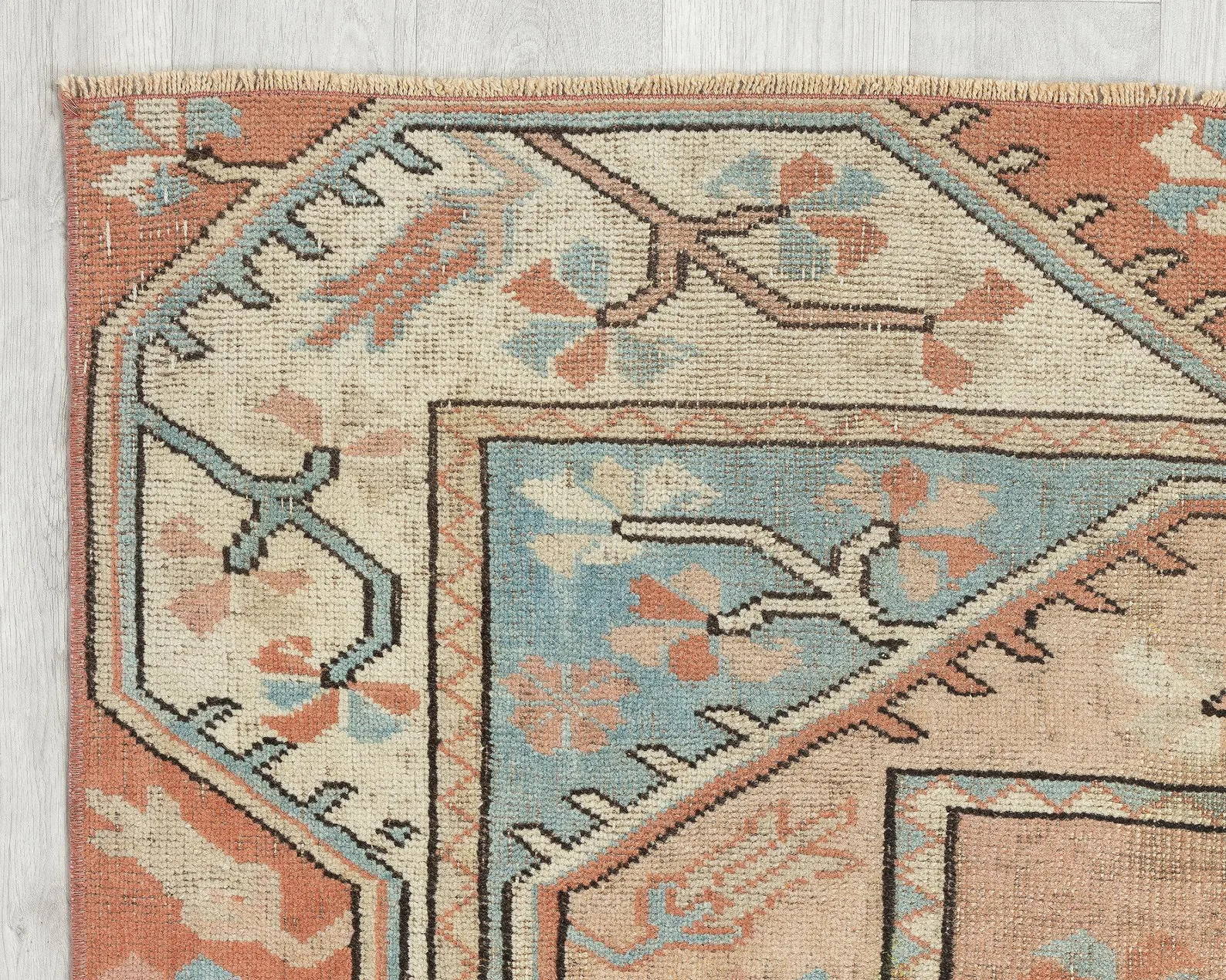 One of a Kind Handmade Vintage Turkish Oushak Rug 5x7 - Etsy | Etsy (US)