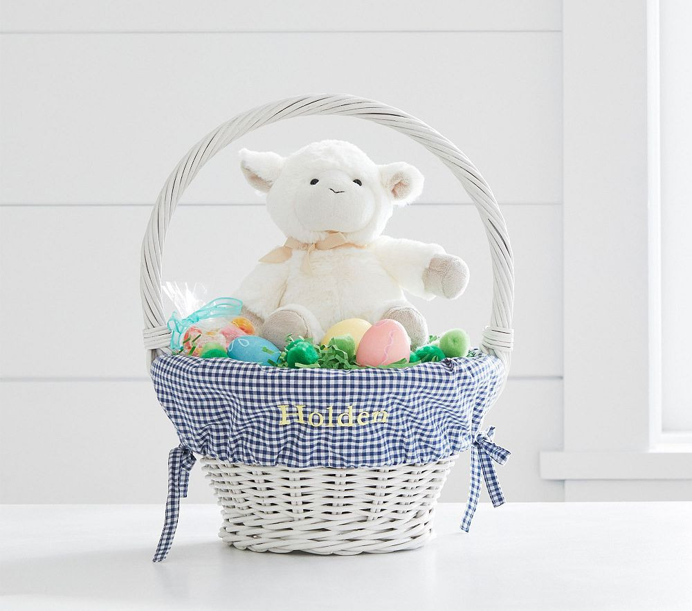 Gingham Easter Basket Liners | Pottery Barn Kids