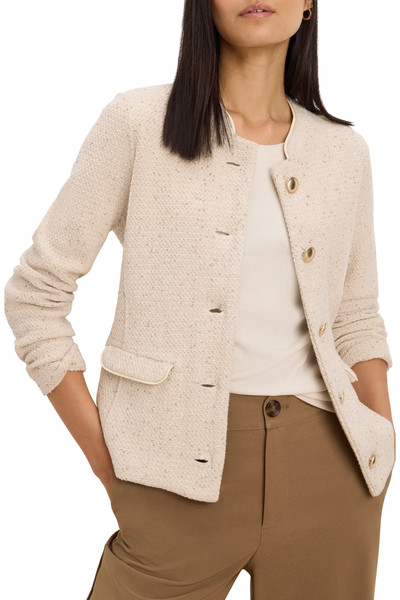 NIC+ZOE Cotton Blend Tweed Knit Jacket (Women)