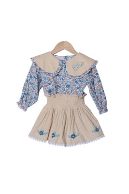 Smocked Fall Floral Skort Set | The Smocked Flamingo