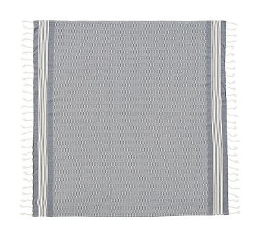 Turkish Table Throw - Navy/Ivory | Pottery Barn (US)