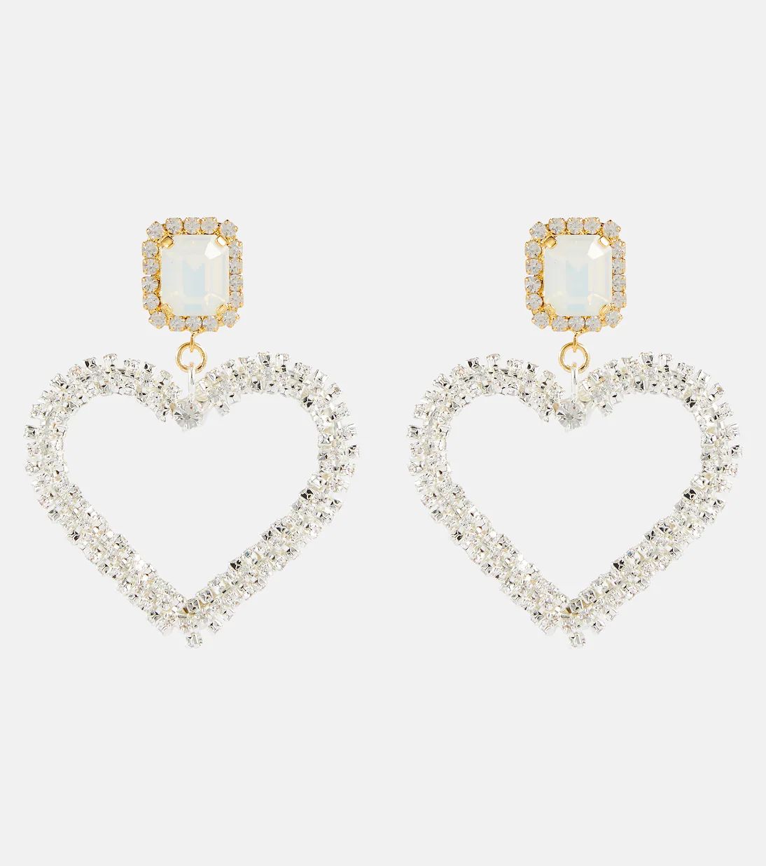 Embellished asymmetric heart earrings | Mytheresa (US/CA)