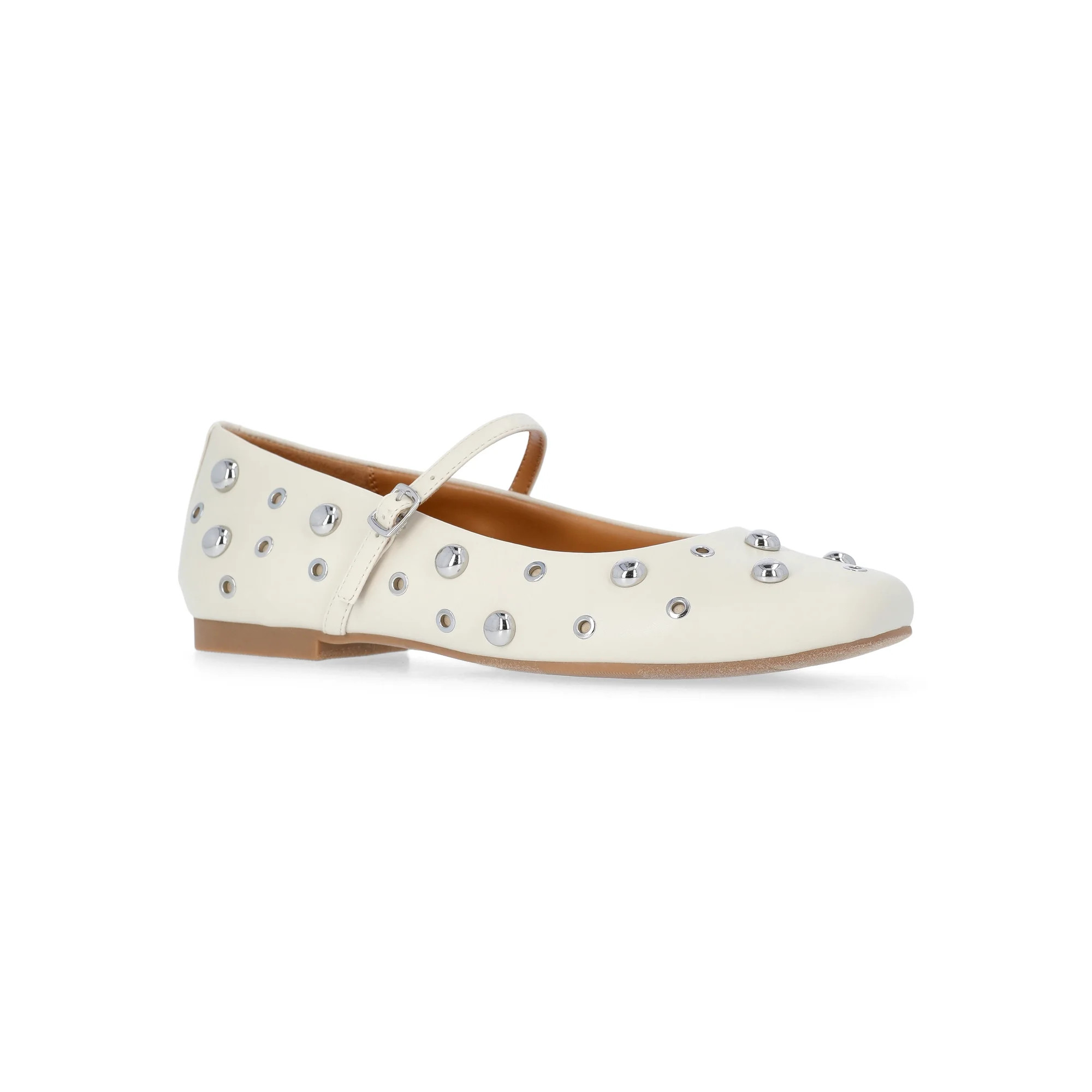 Time and Tru Women's Studded Mary Jane Flats | Walmart (US)