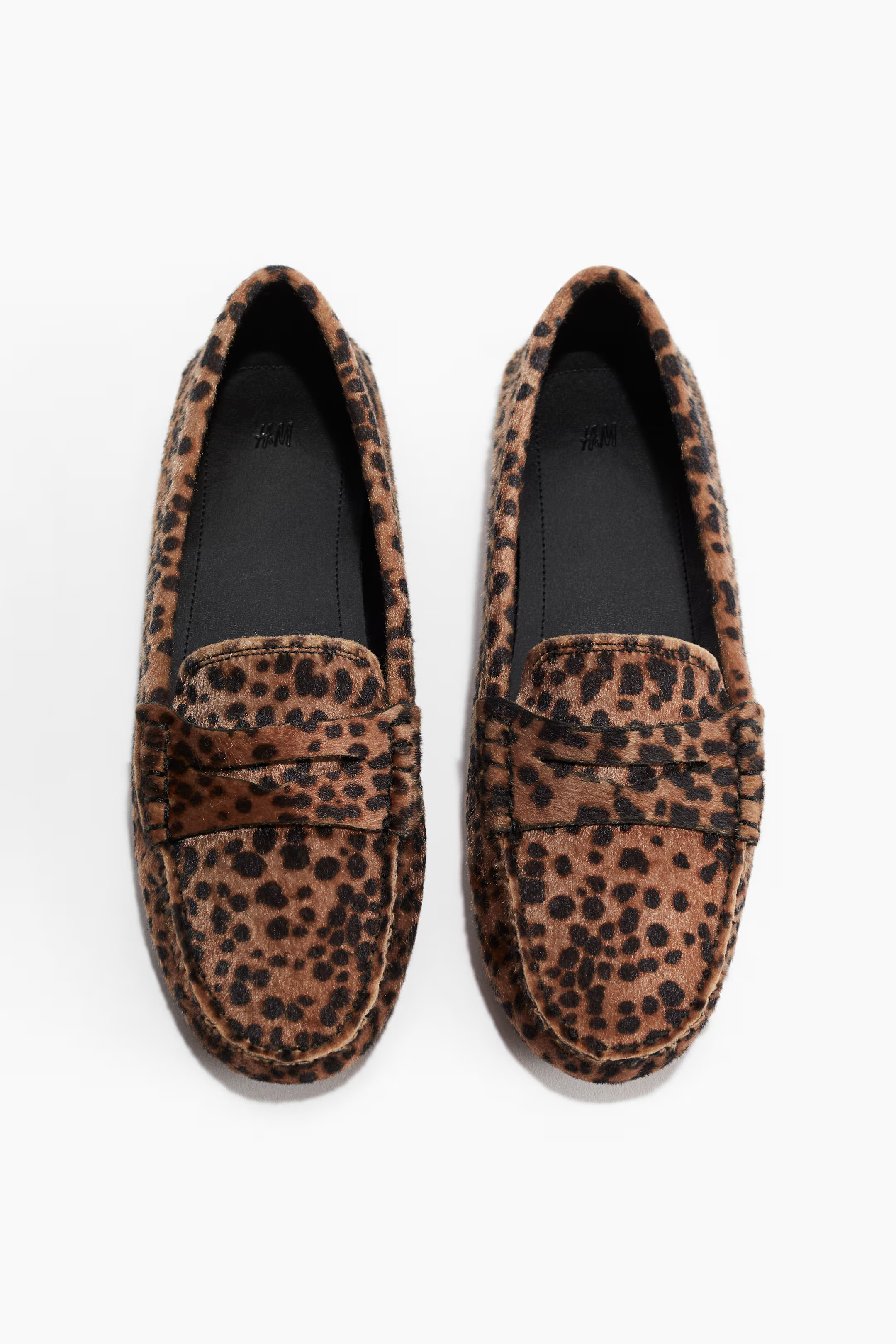 Loafers - Beige/Leopard print - Ladies | H&M GB | H&M (UK, MY, IN, SG, PH, TW, HK)