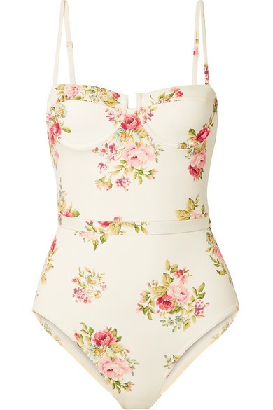Honour floral-print underwired swimsuit | NET-A-PORTER (US)