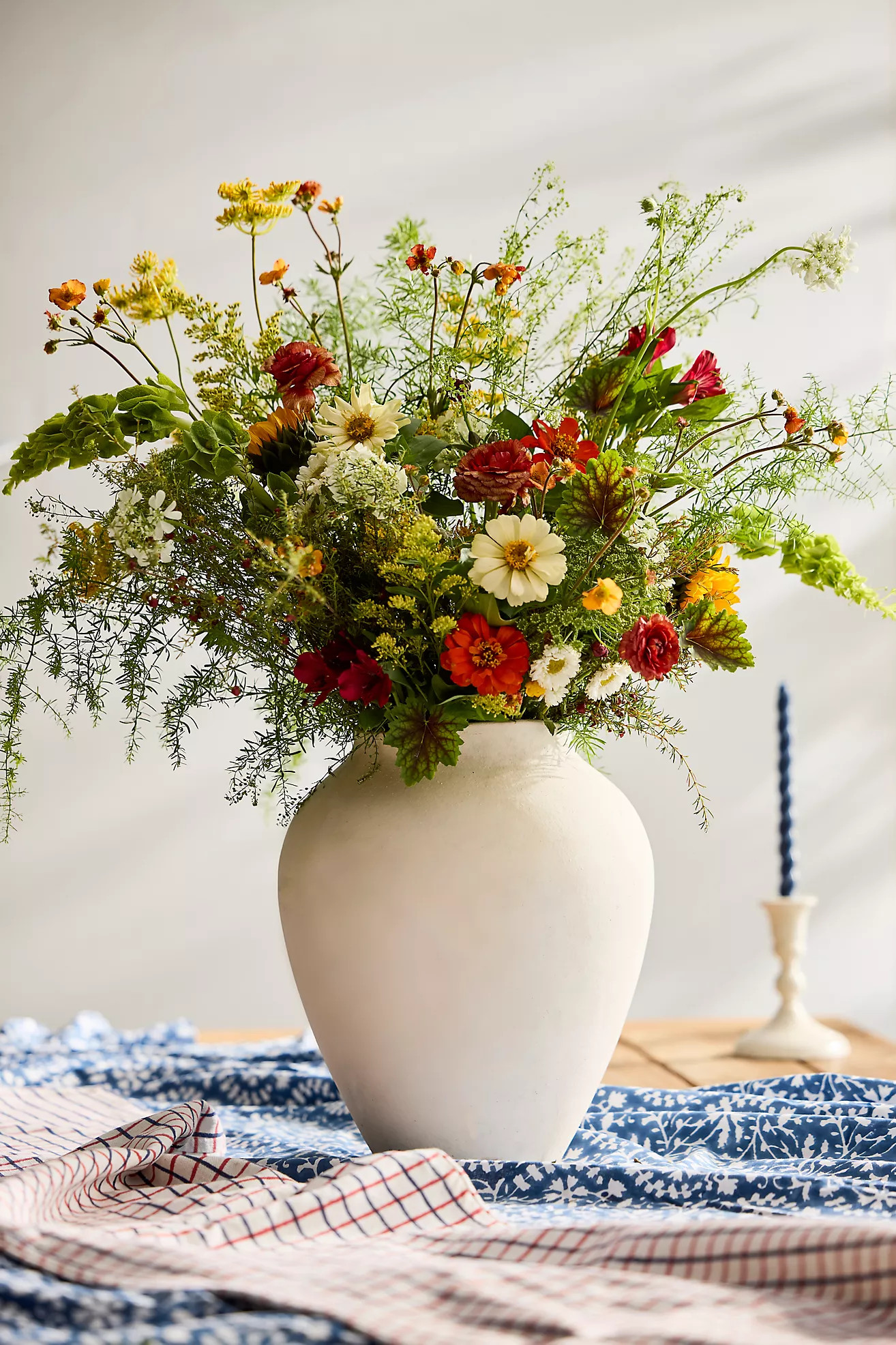 Organic Ceramic Vase, Tall Neutral | Anthropologie (US)