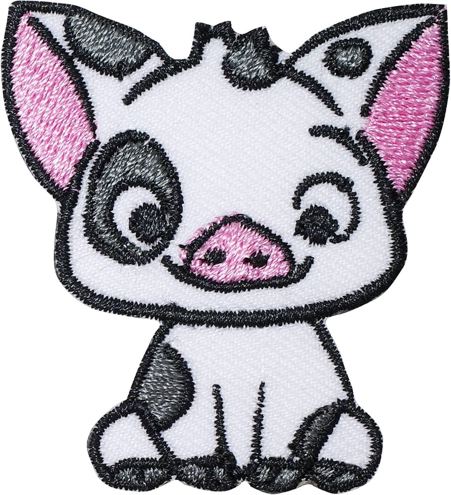 Pua Pig Iron on Patches Embroidered Badge Saw On Patch for Jeans, Clothing, Bags, Jackets, Caps | Amazon (US)