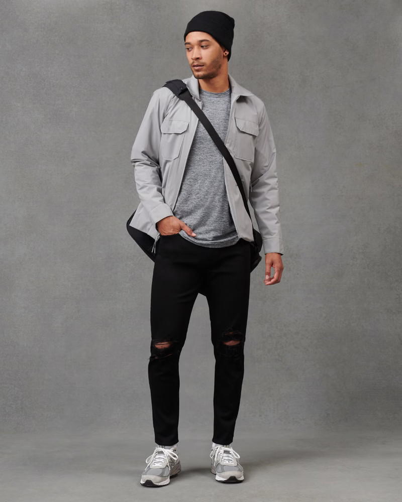 No-Fade Slim Taper Jeans | Abercrombie & Fitch (US)