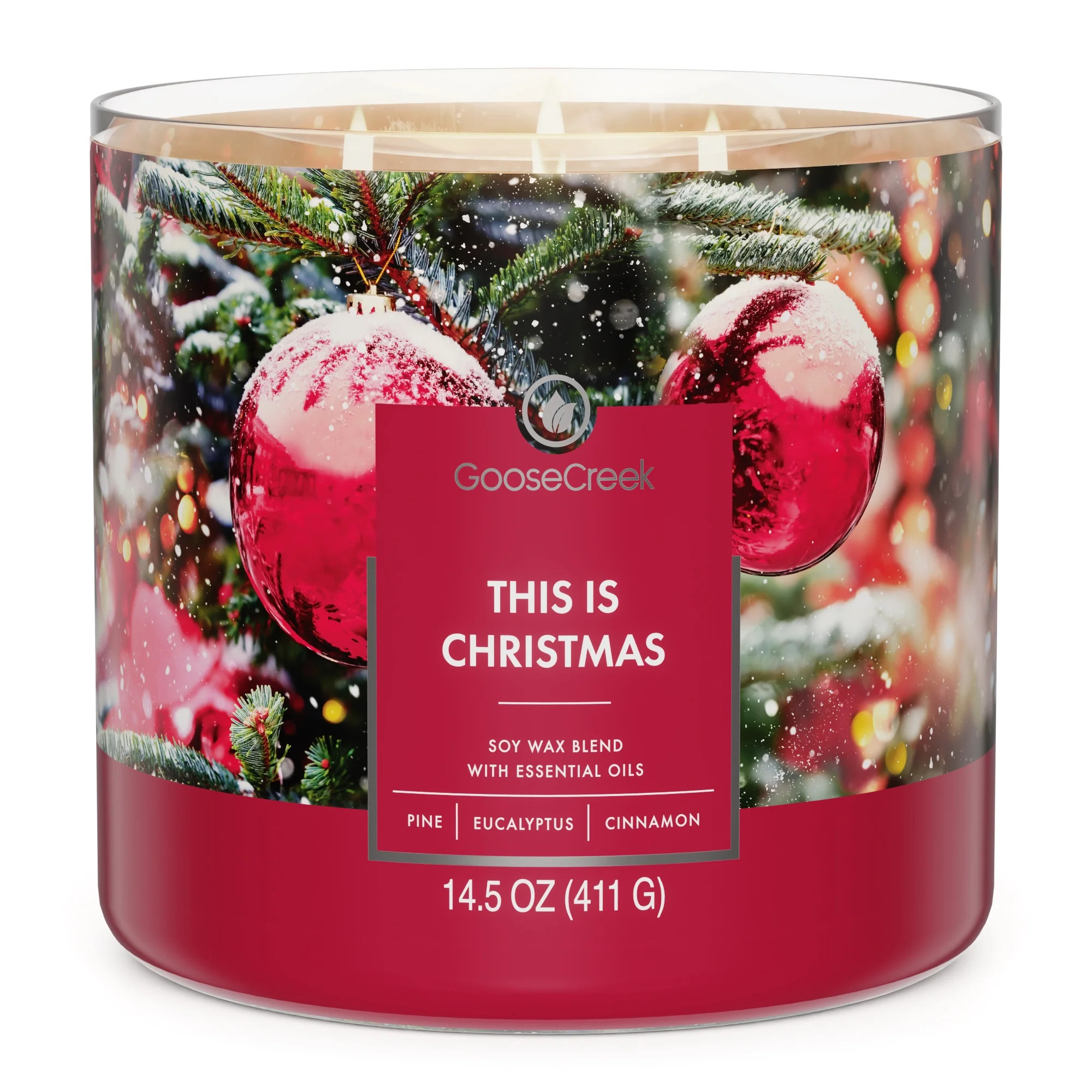 Goose Creek, This Is Christmas Scented 3-Wick Jar Candle, 14.5 oz | Walmart (US)