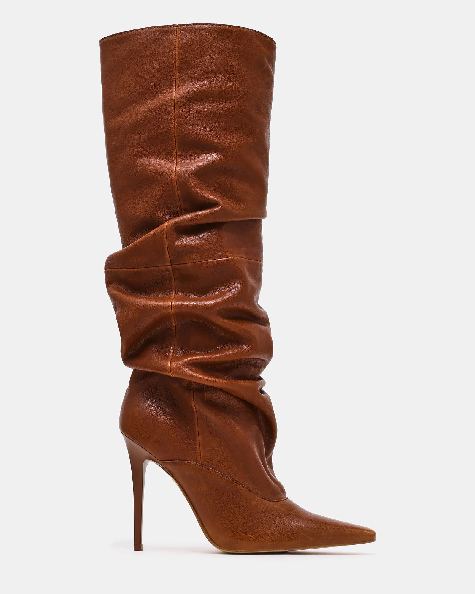 Steve Madden Women's Elona Cuffed Boots - Brown - Size 6 - Leather | Steve Madden (US)