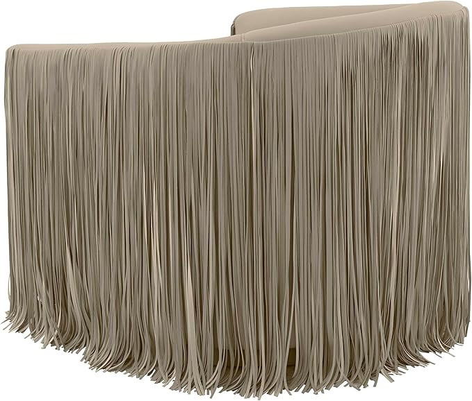 Tov Furniture Shag Me Grey Vegan Leather Upholstered Swivel Chair | Amazon (US)