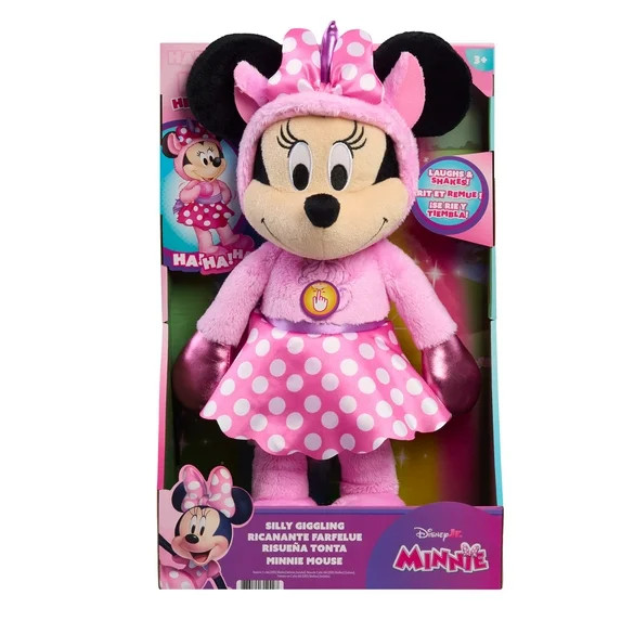 Disney Jr. Minnie Mouse Silly Giggling Feature Plush, Interactive 20 Inch Feature Plush, for Boys... | Walmart (US)