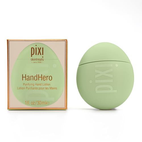 Pixi HandHero Purifying Hand Lotion | Deeply Hydrating & Quick-Absorbing Formula | Enriched with Ceramides, Jojoba, Tea Tree & Rosemary Oils | Nourishing Travel-Size Hand Cream | 1 fl. oz/ 30 ml | Amazon (US)