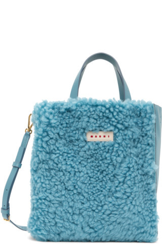 Blue Small Soft Museo Bag | SSENSE